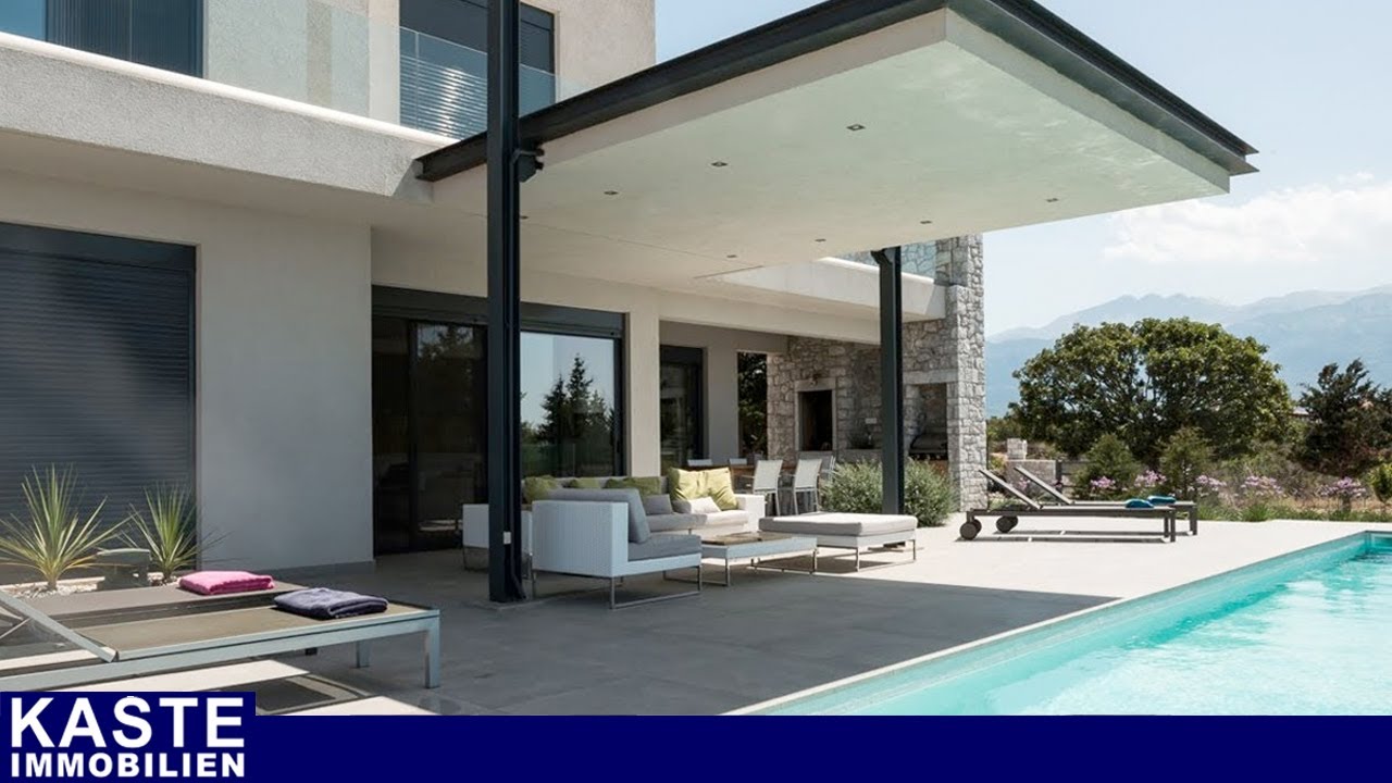 Kreta | Moderne Villa mit Pool und atemberaubendem Meer- & Bergblick in Litsarda | Kaste Immobilien