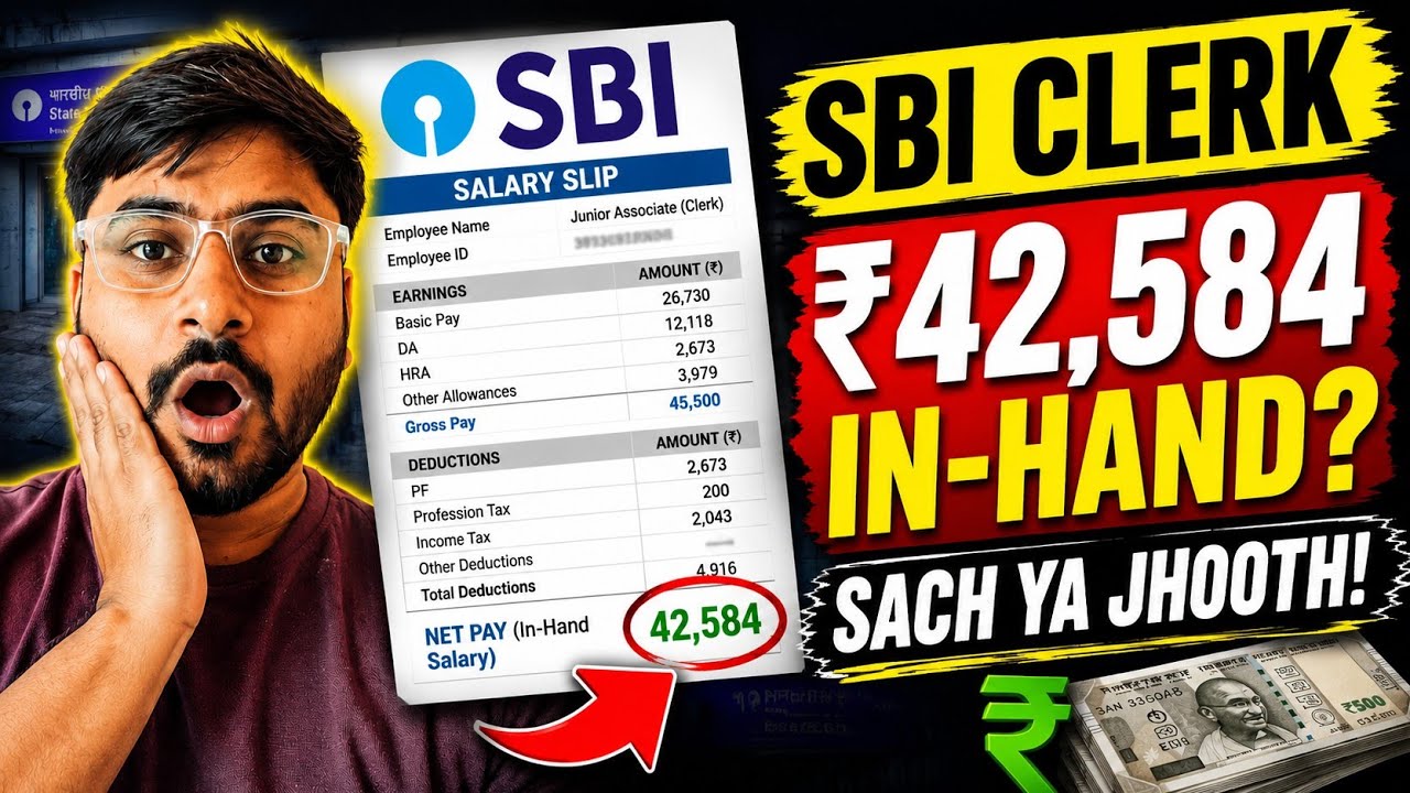 SBI Clerk Salary - In-hand Kitani Milti Hai? Janshu Mishra