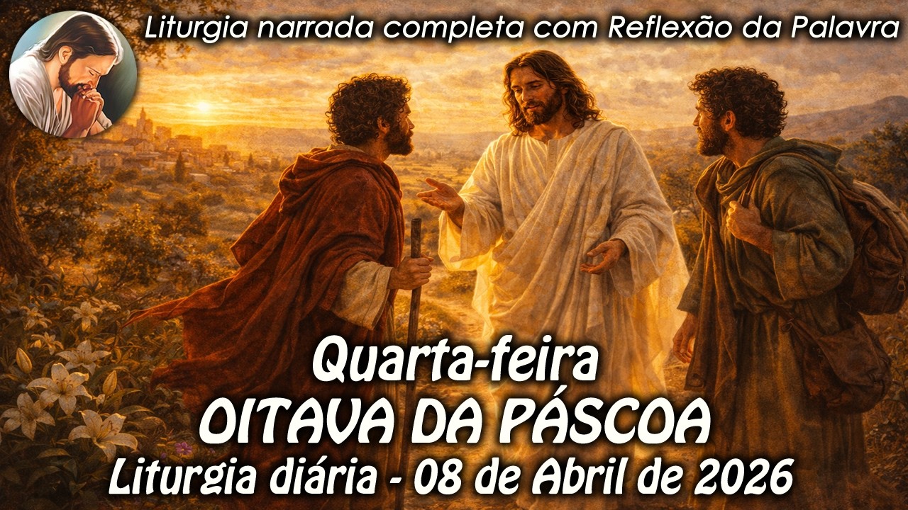 Liturgia do Dia &ndash; 08 de Abril | Oitava da P&aacute;scoa | Liturgia Completa em &Aacute;udio