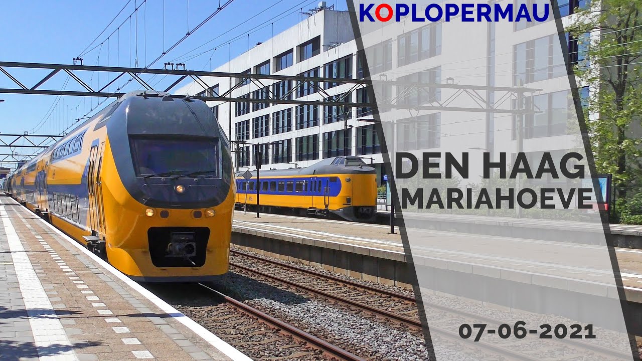 Treinen op station Den Haag Mariahoeve - 7 juni 2021