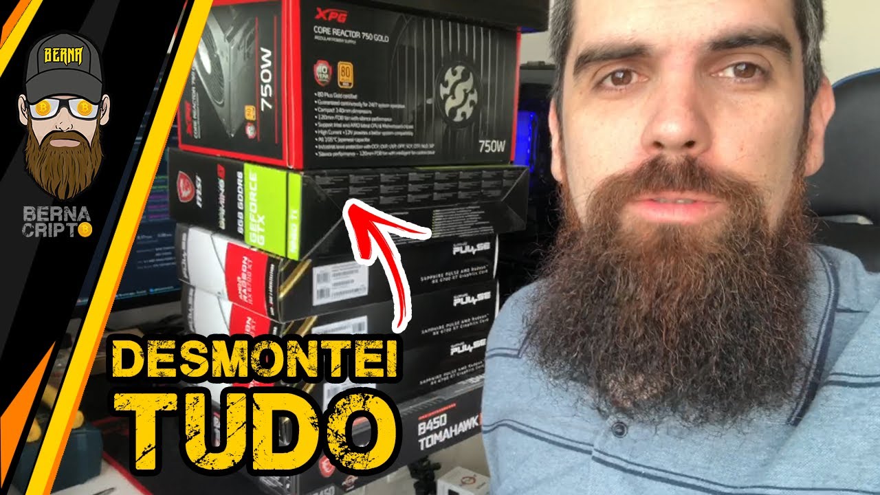 DESMONTANDO A RIG DE MINERA&Ccedil;&Atilde;O PARA VIAGEM, LIMPEZA E DETALHES DE COMO FICOU 1 M&Ecirc;S MINERANDO DIRETO