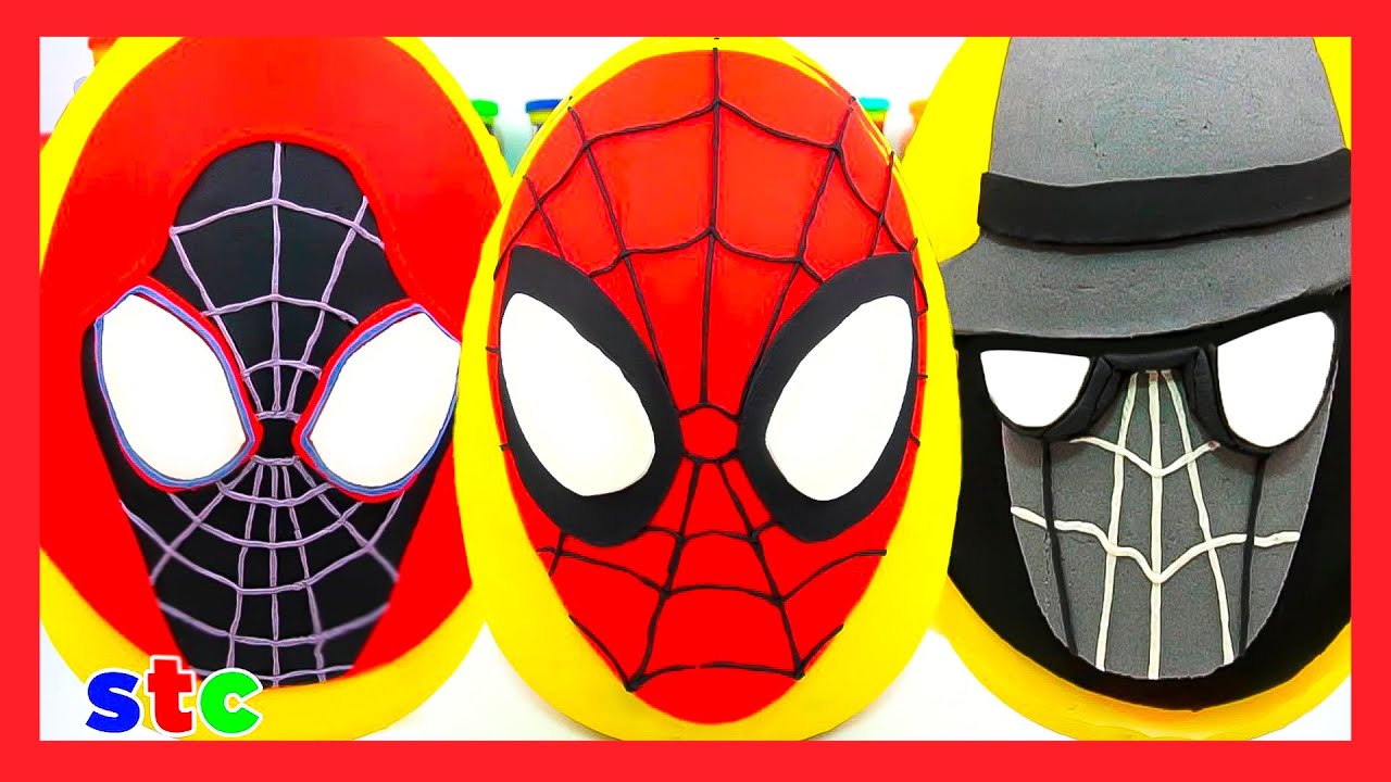 3 HUEVOS SORPRESA de SPIDER MAN Cruzando el MULTIVERSO Huevos de MILES MORALES Y SPIDER-MAN NOIR