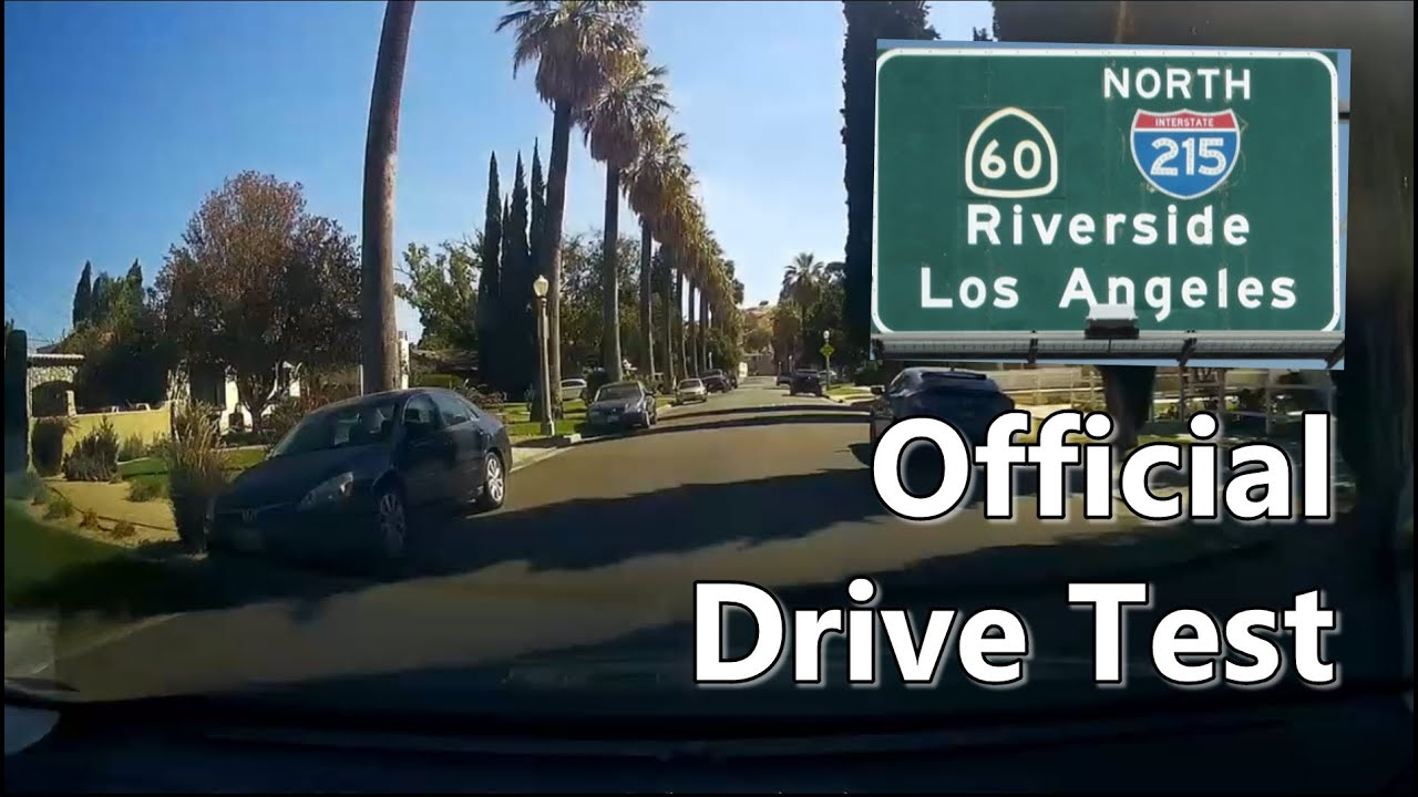 Los Angeles Riverside Driving Test Dash Cam – Official DMV Test and Route