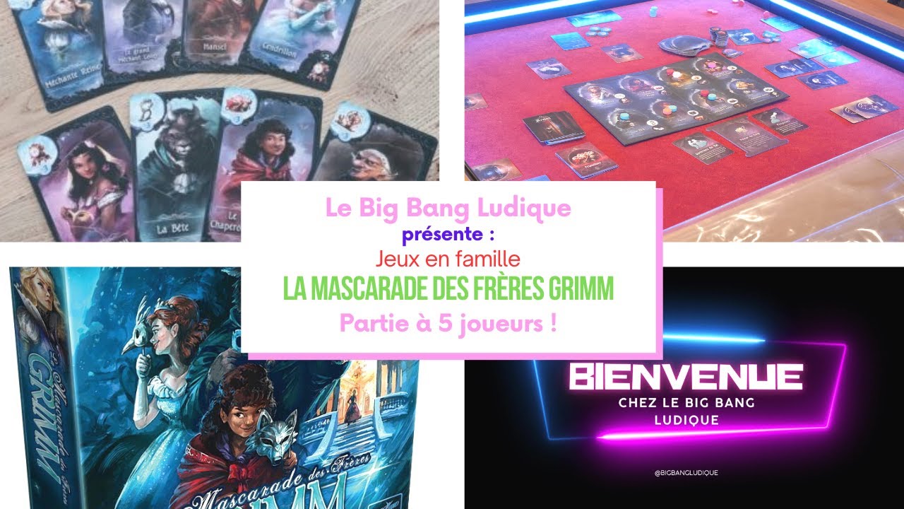 Jeu en Famille : la partie de La mascarade des frères Grimm #jds #j2s  #jdp #jeuenfamille