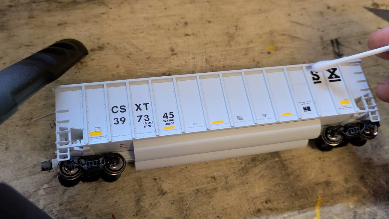 Removing Lettering and Numbers From Locos and Rolling Stock