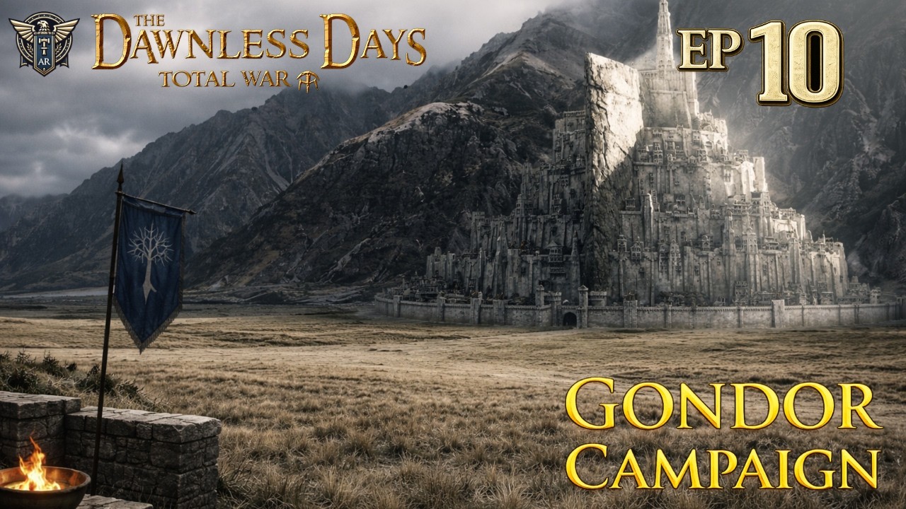 Aragorn At The Black Gates – Dawnless Days – Gondor Campaign Total War Attila EP 10