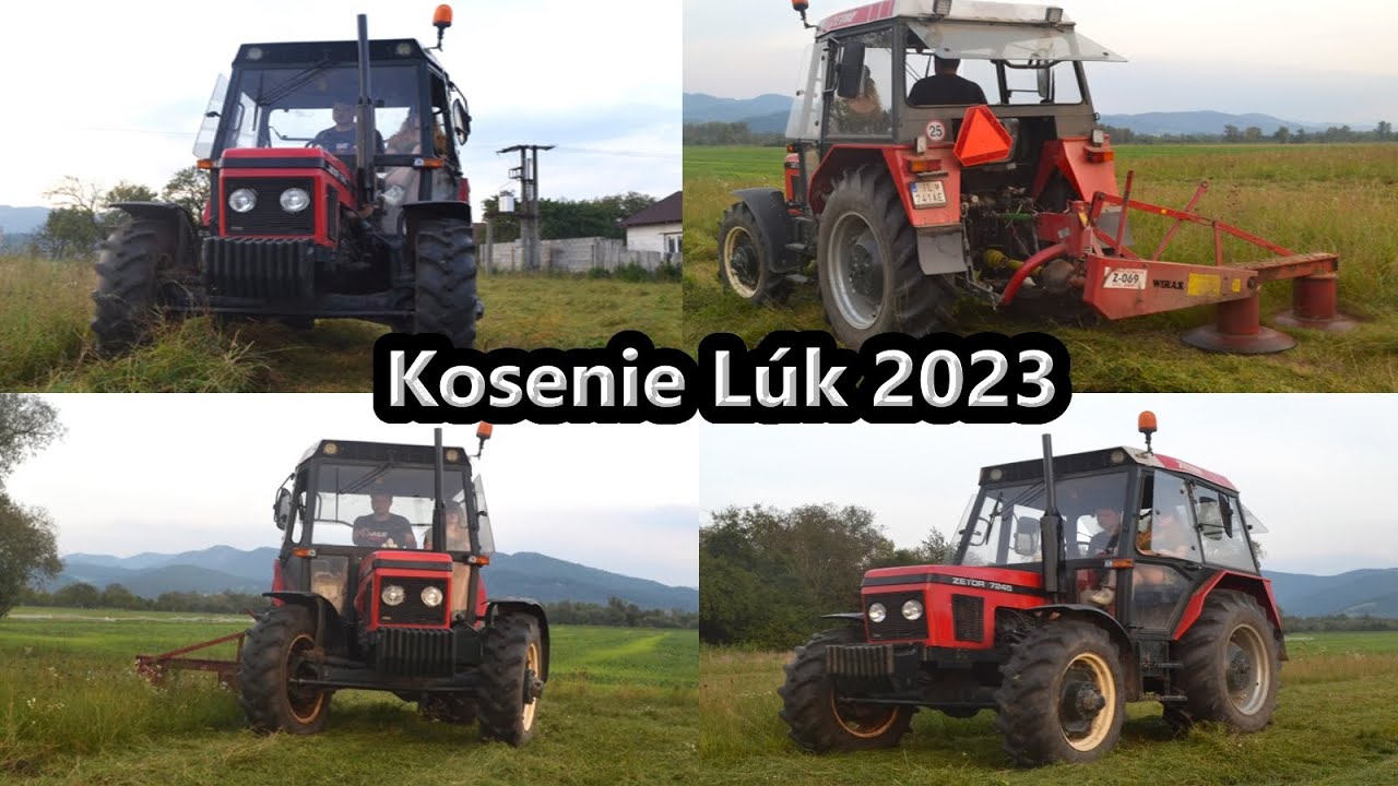 Kosenie lúk 2023 | Zetor 7245 + Wirax Z - 069 | Original Sound