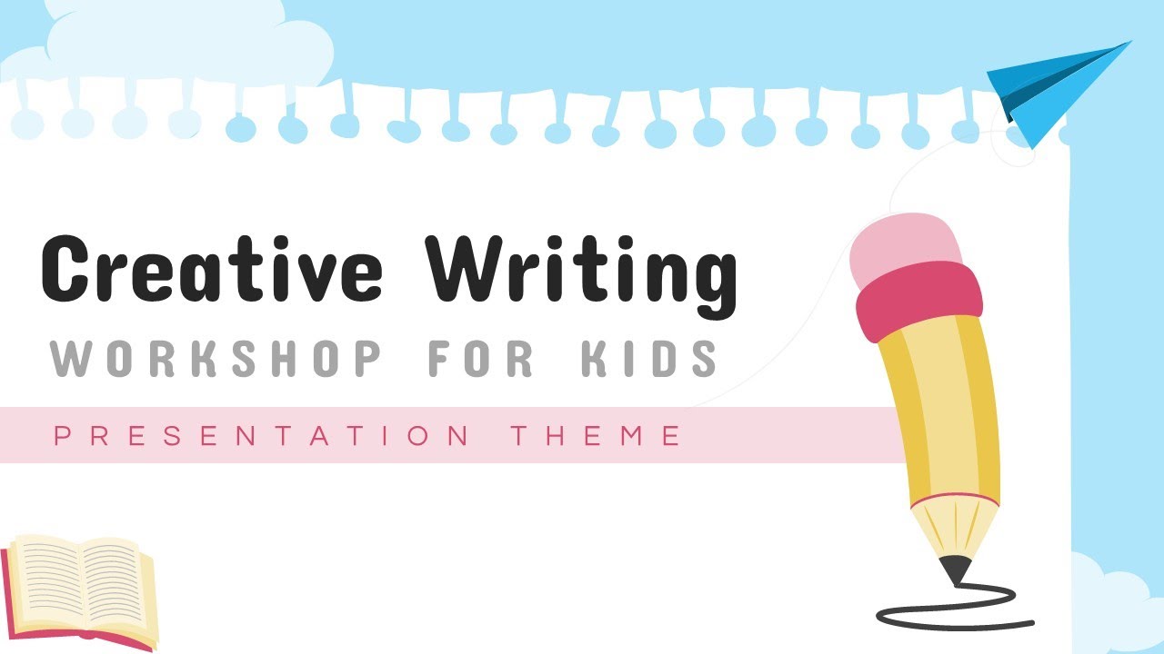 Creative Writing Workshop for Kids Theme Animated Slides