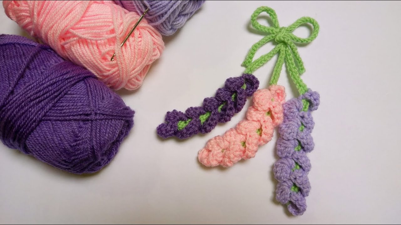 Crochet Lavender Flower💜- beginners friendly #keychain