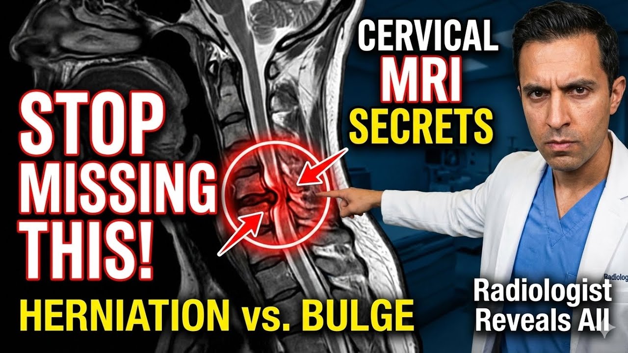 How to Read Cervical Spine MRI | Disc Bulge, Stenosis & Cord Changes Explained