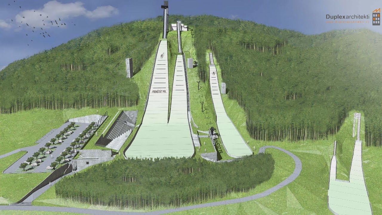 Skokanský areál - plán rekonstrukce za 480 milionů