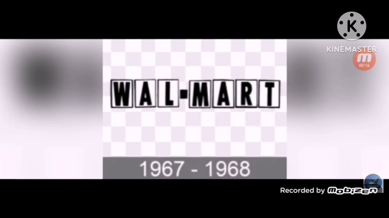Walmart historical logos reversed