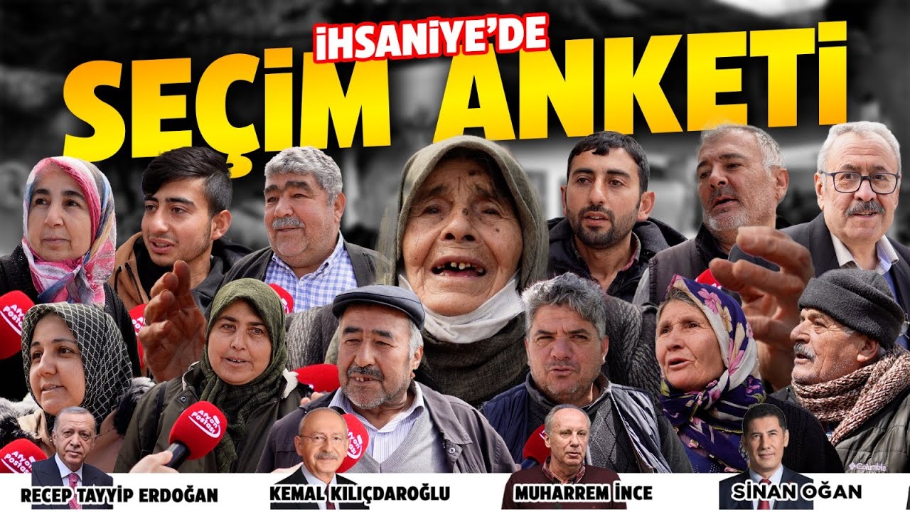 Seçim anketi yaptık: Cumhurbaşkanı adayınız kim?- İhsaniye (Sayaçlı anket)