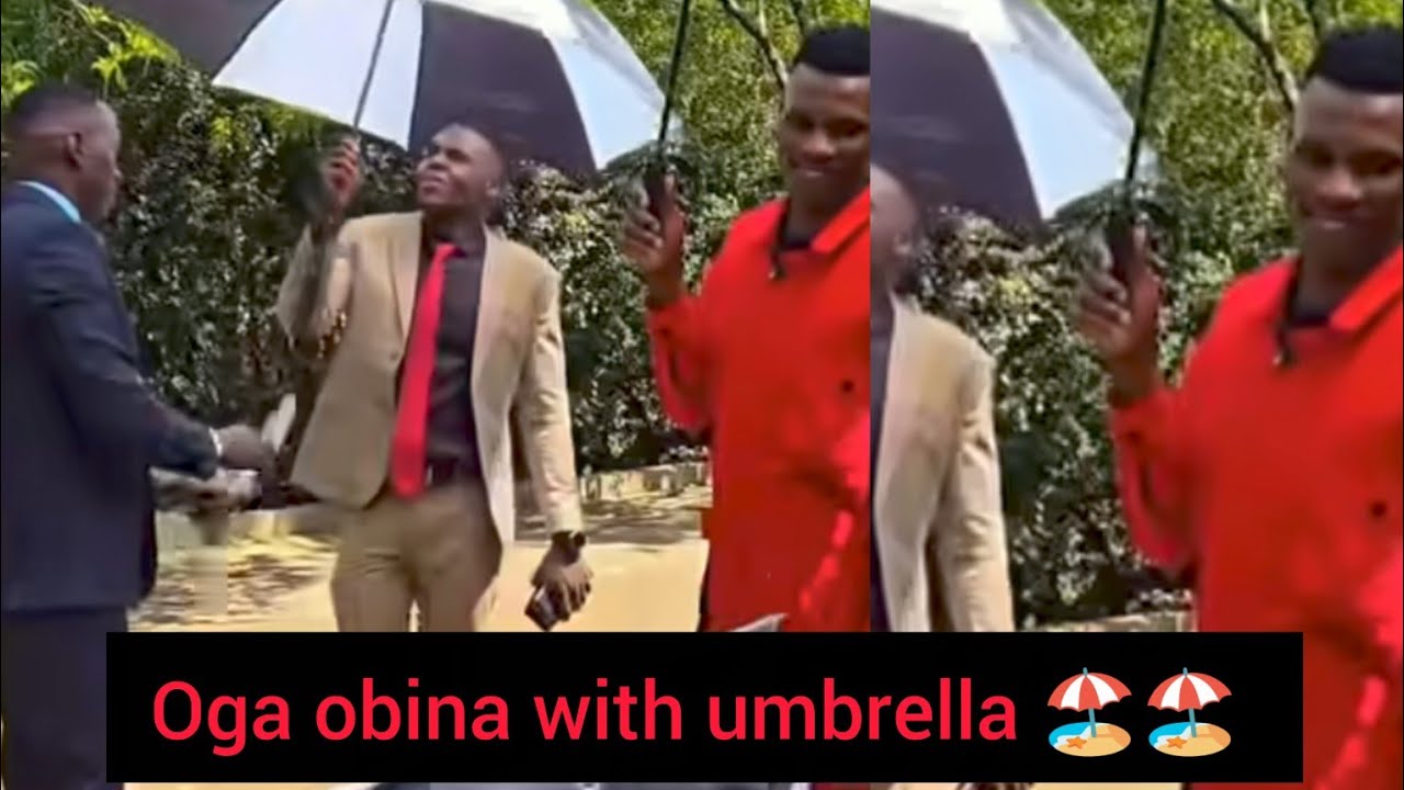“Umbrella Security 😅 Kenyans Roast Oga Obinna After Spotting Vicker Munes”
