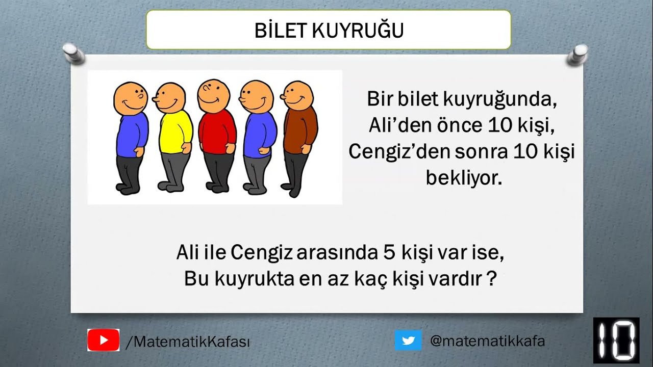 Bilet Kuyruğu - Mantık sorusu ve çözümü