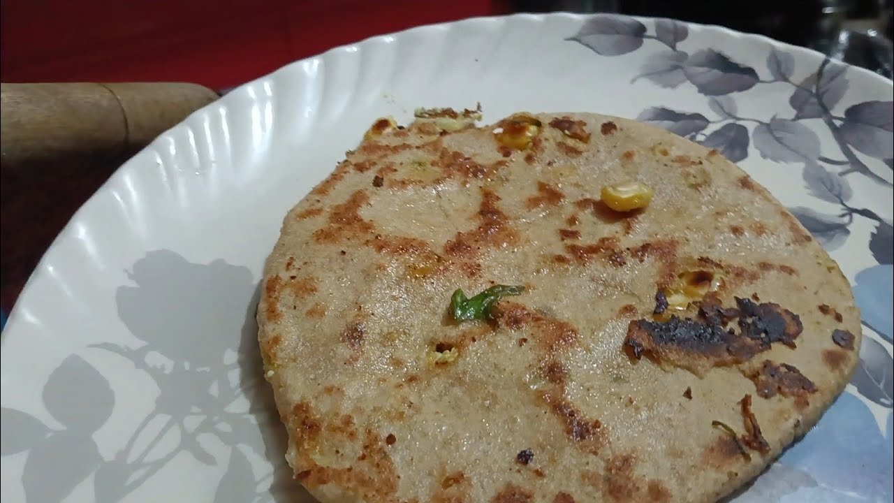 Corn paneer paratha 