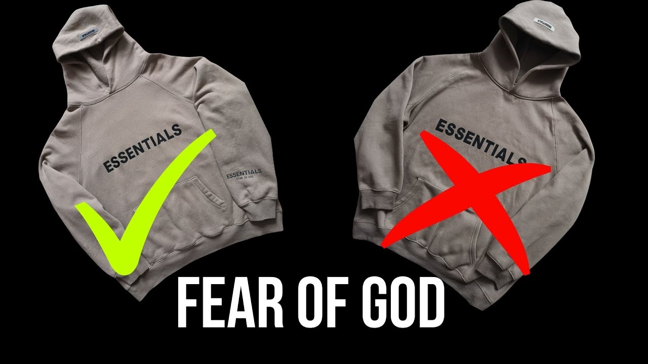 Как отличить поддельную толстовку Fear Of God Essentials | Настоящая и поддельная | Мужская толст...
