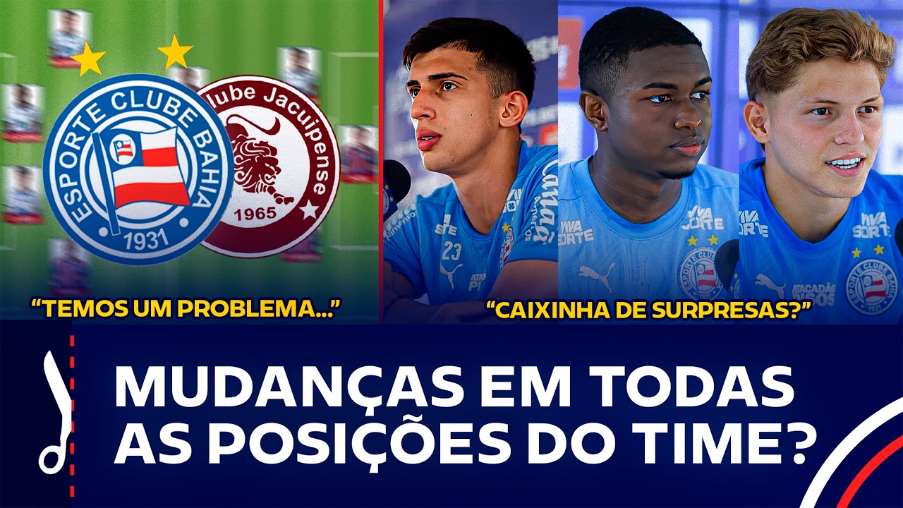 😳 SANABRIA TITULAR? BANCADA DEBATE PROVÁVEL ESCALAÇÃO DO BAHIA CONTRA O JACUIPENSE!