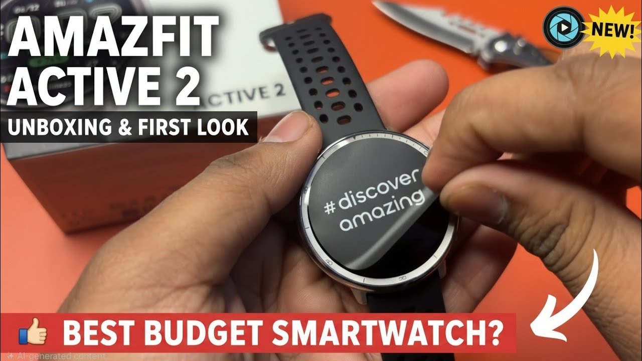 Amazfit Active 2 Smartwatch - Unboxing & First Impression | iDeviceHindi 
