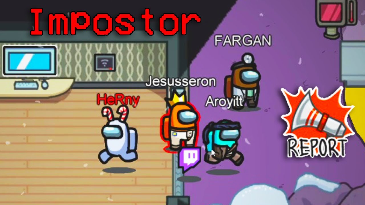 AMONG US | ESCUCHO SECRETOS Y VENDO A MI COMPAÑERO IMPOSTOR PREPARANDO LA NAVIDAD *AMONG US MOD*