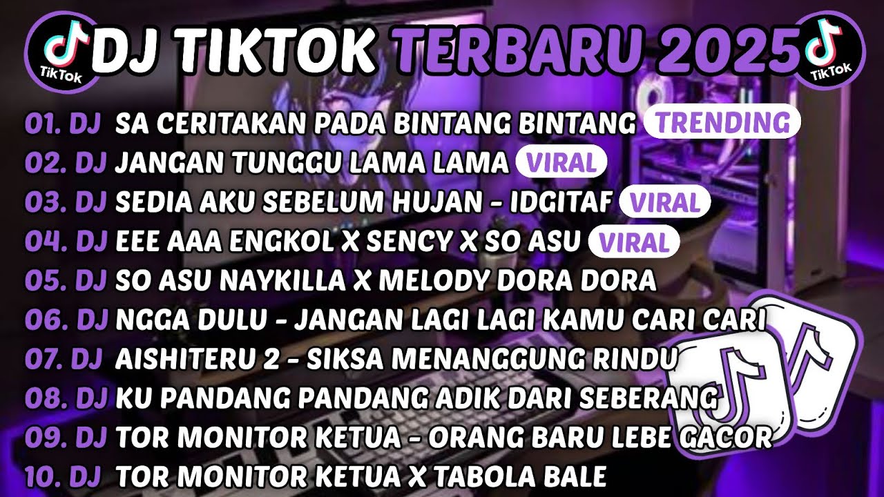 DJ TIKTOK TERBARU 2025-🎵DJ SA CERITAKAN PADA BINTANG BINTANG🎵DJ JANGAN TUNGGU LAMA LAMA