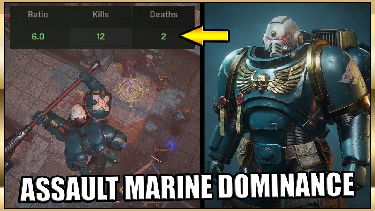 Real Assault Marine in PVP - Hit and Run Gameplay | Space Marine 2