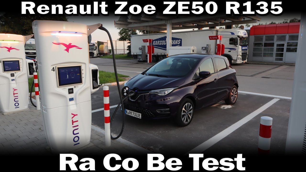 Renault Zoe ZE50 R135 - Ra Co Be Test (Range, Consumption, Best speed)