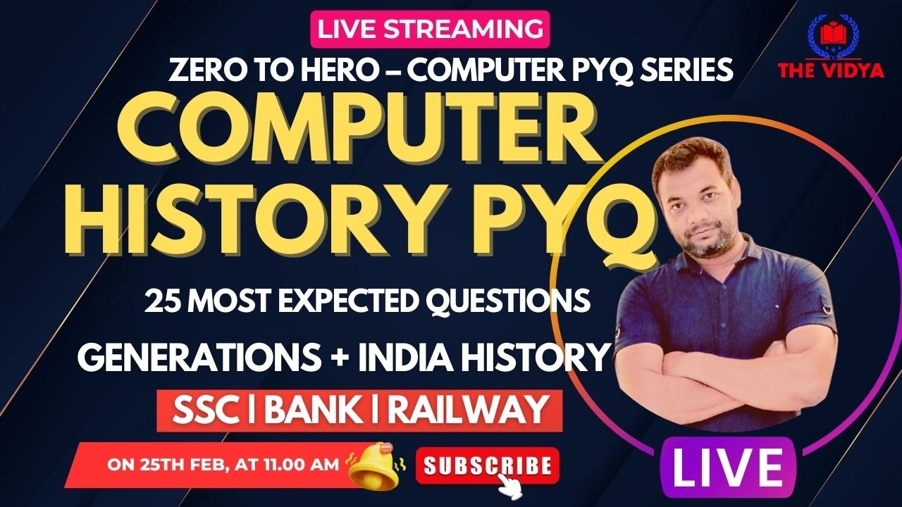 Computer Introduction & History PYQ 🔥 | 25 Most Important Questions | SSC Bank Railway 2026