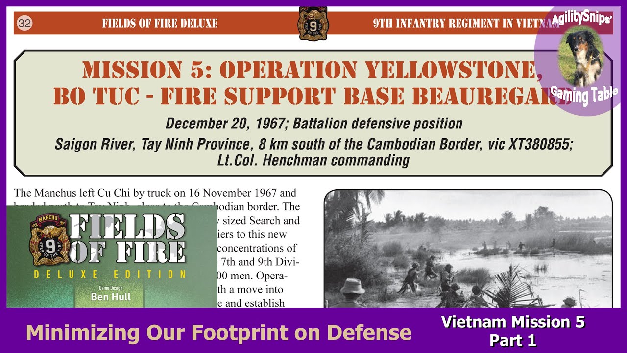 Fields of Fire Deluxe - Vietnam Mission 5, Part 1 - Minimizing Our Footprint on Defense