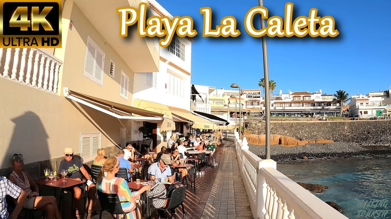 TENERIFE | Playa La Caleta 🌞 [Costa Adeje - How it looks in January 2022? 🤔] | Walking Tour [4K]