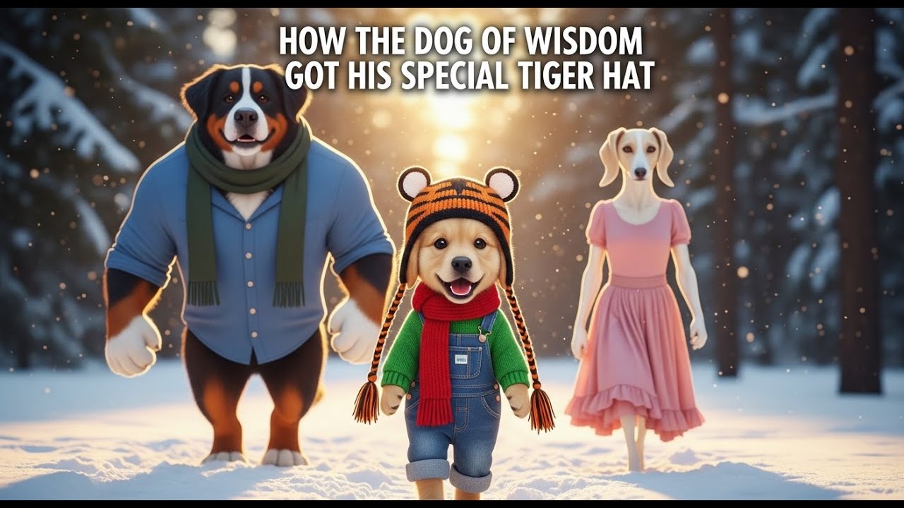 How the Dog of Wisdom Got His Special Tiger Hat 🐾 🐯 🛡️