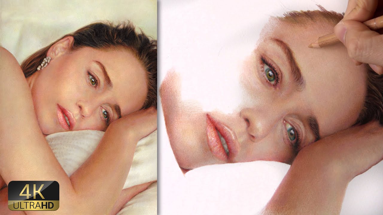Real Time Drawing Emilia Clarke in Colored Pencil || Part 2
