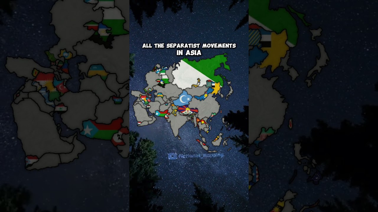 All the separatist movements in Asia #map