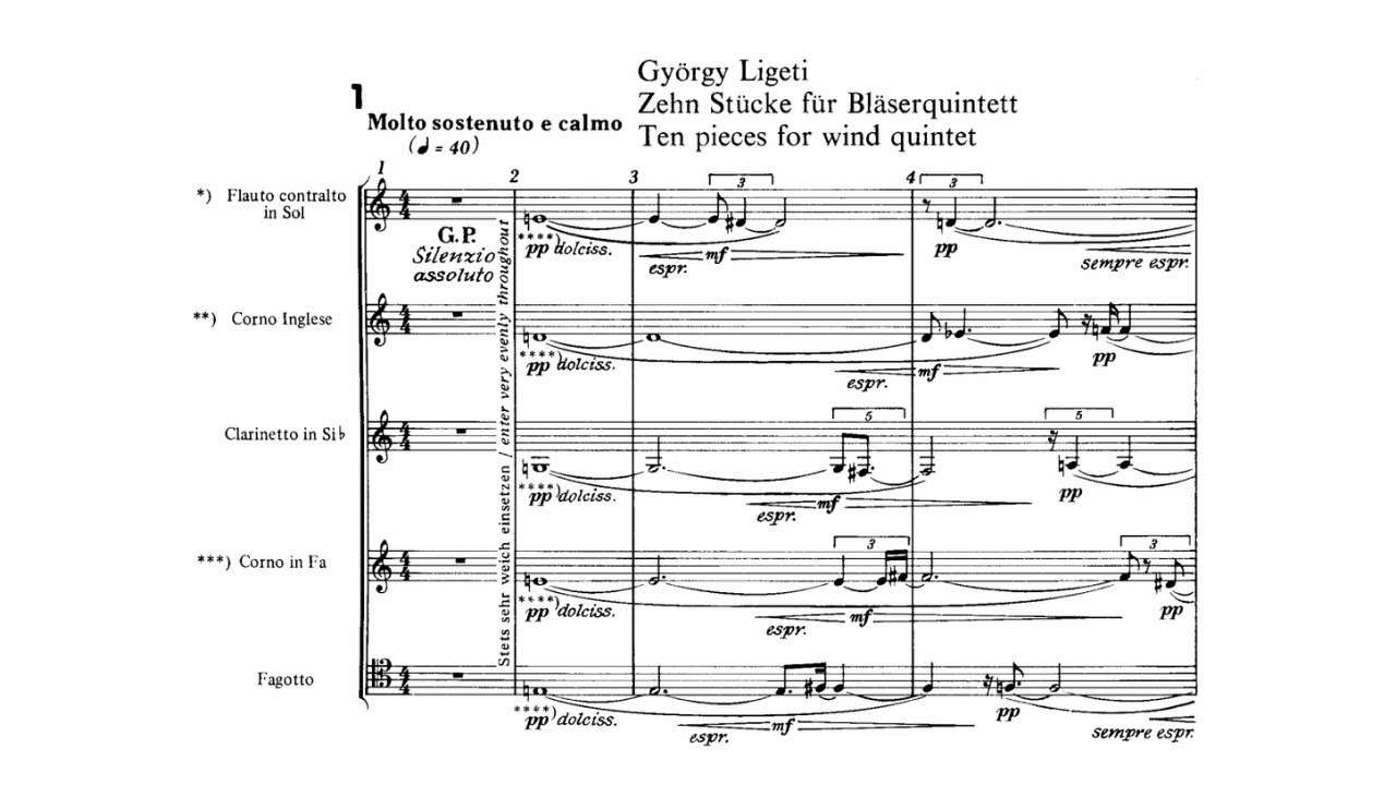 György Ligeti: Ten Pieces (1968)