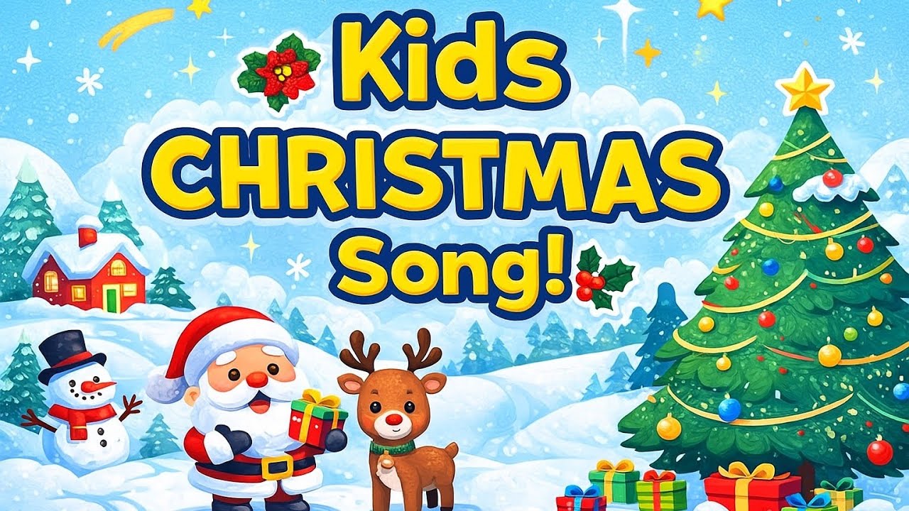 Christmas music | Fun Christmas Kids Video | Merry Christmas Song & Animation