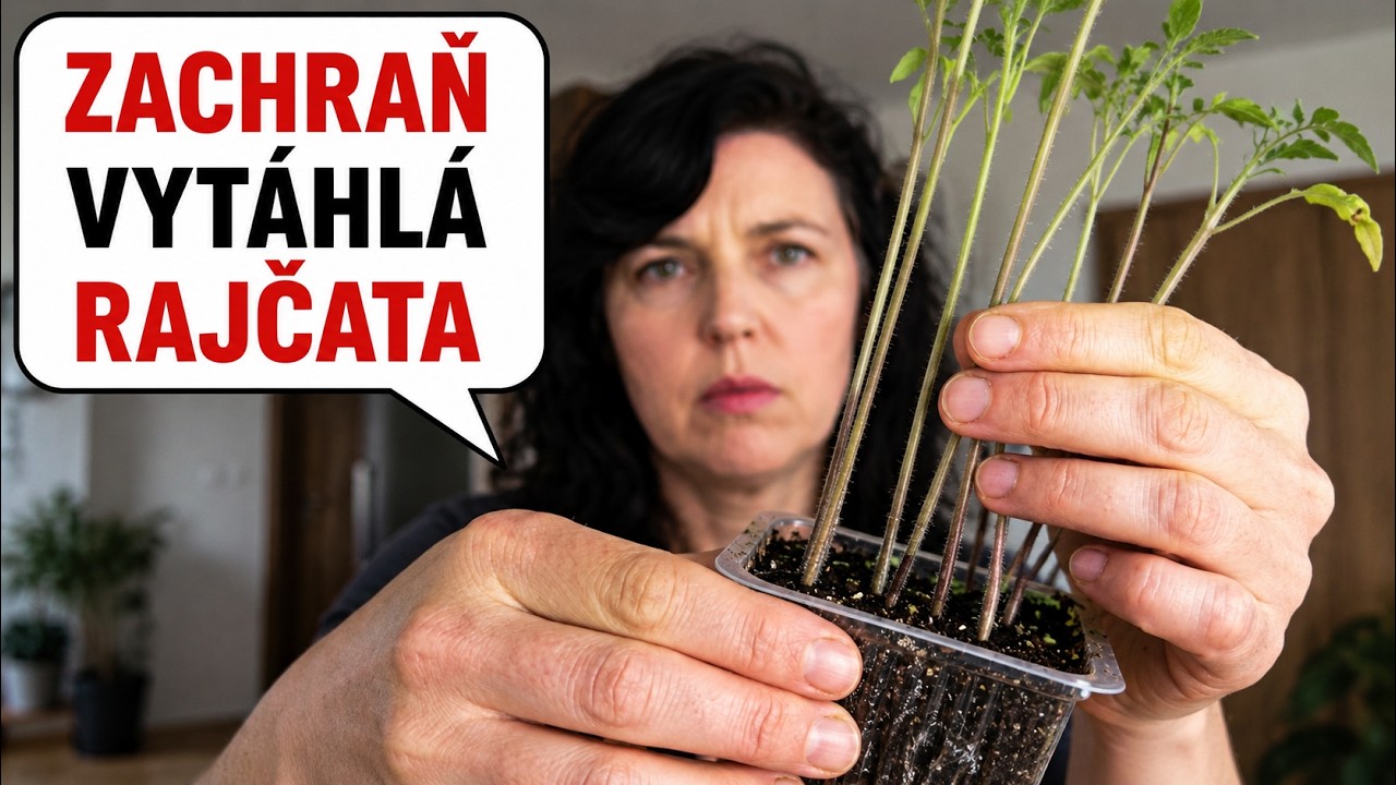 Máte vytáhlé sazenice rajčat? 🍅 Ukážu vám, jak z nich udělat silné rostliny!