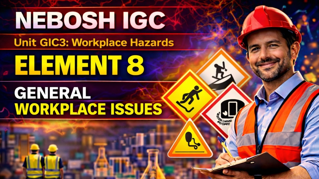 NEBOSH IGC Element 8 Explained | General Workplace Issues | Complete Guide for Beginners