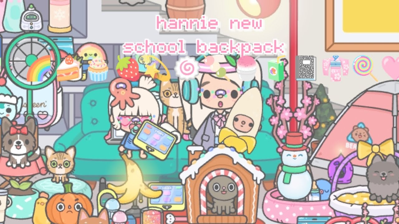 hannie new school backpack 🍥🍡👘