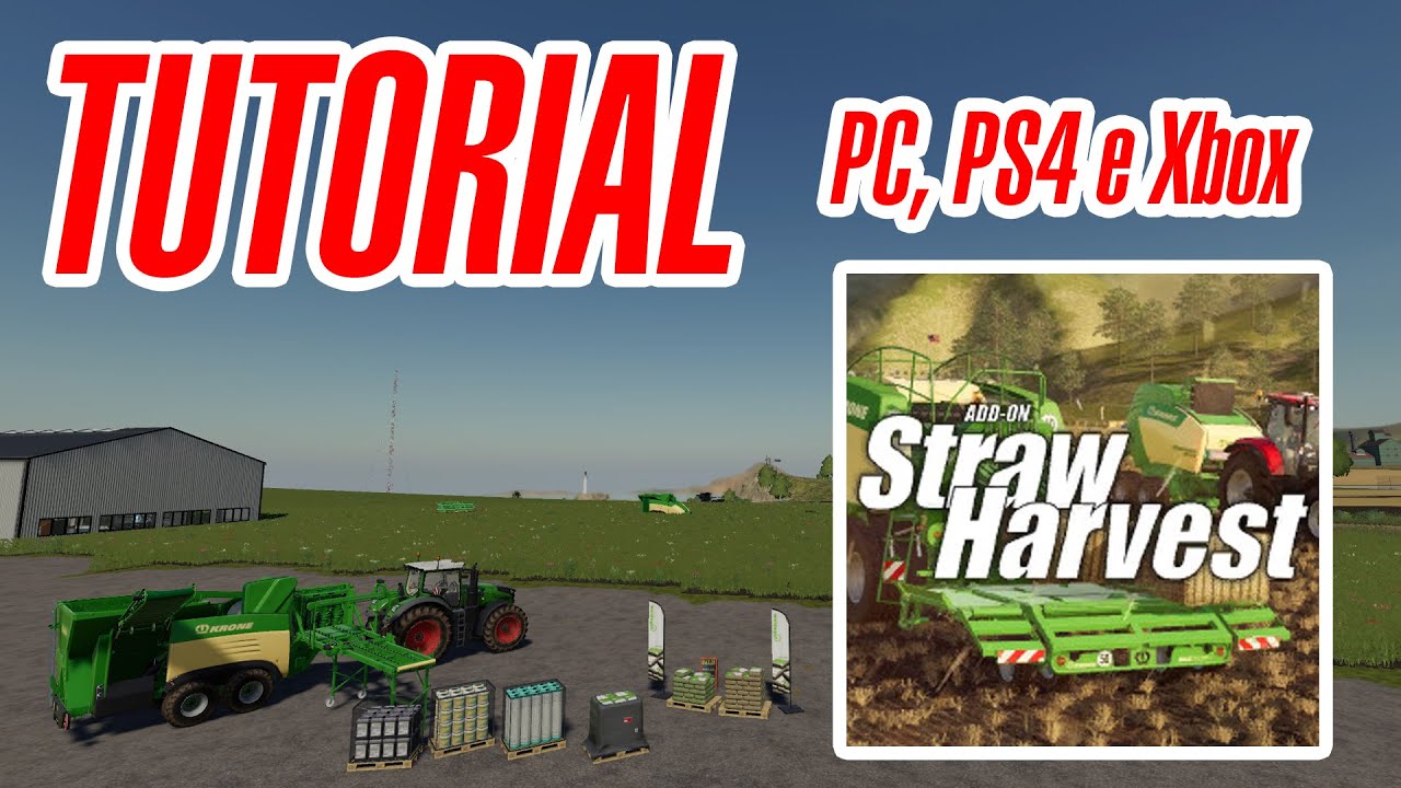 Tutorial Fábricas Addon Straw Harvest - Como produzir e vender | FARMING SIMULATOR 19