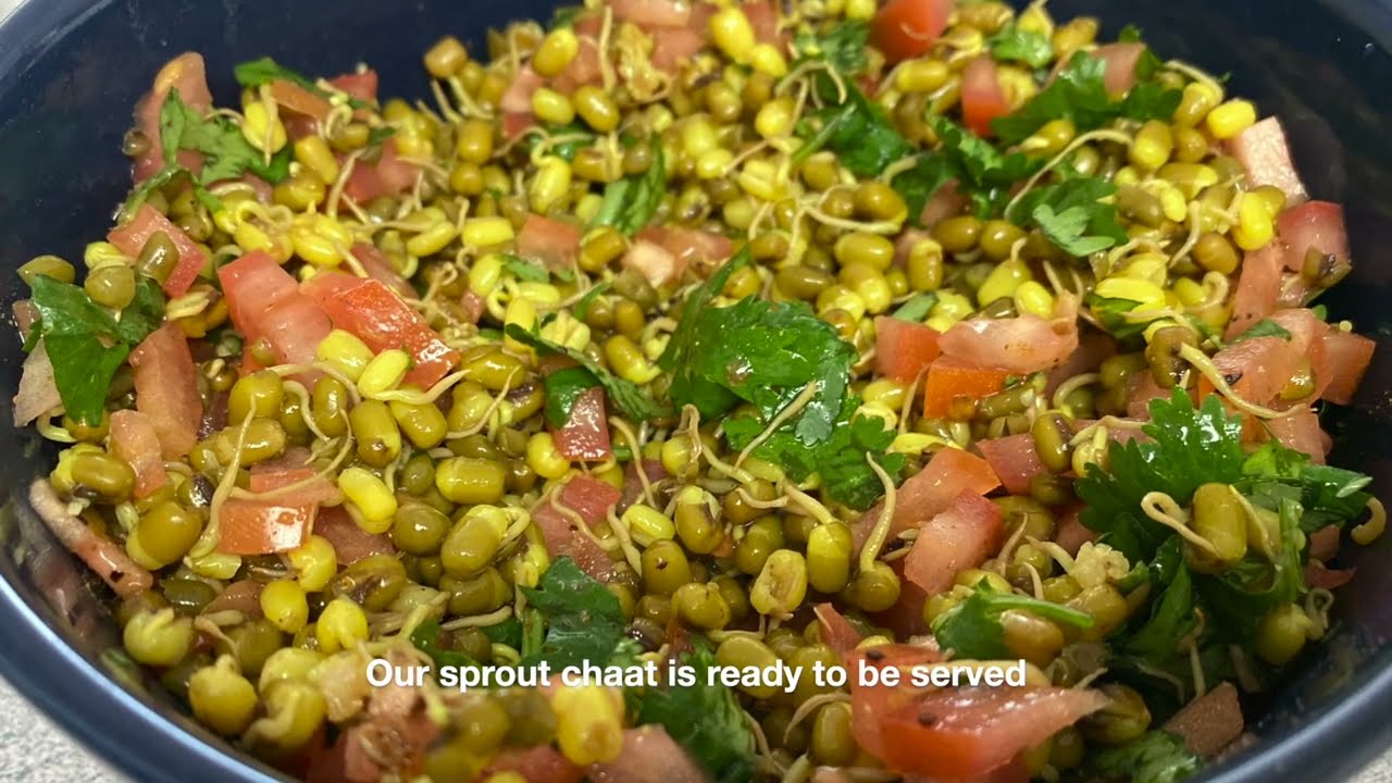 Sprout chaat | Healthy moong chaat recipe | Snack recipe