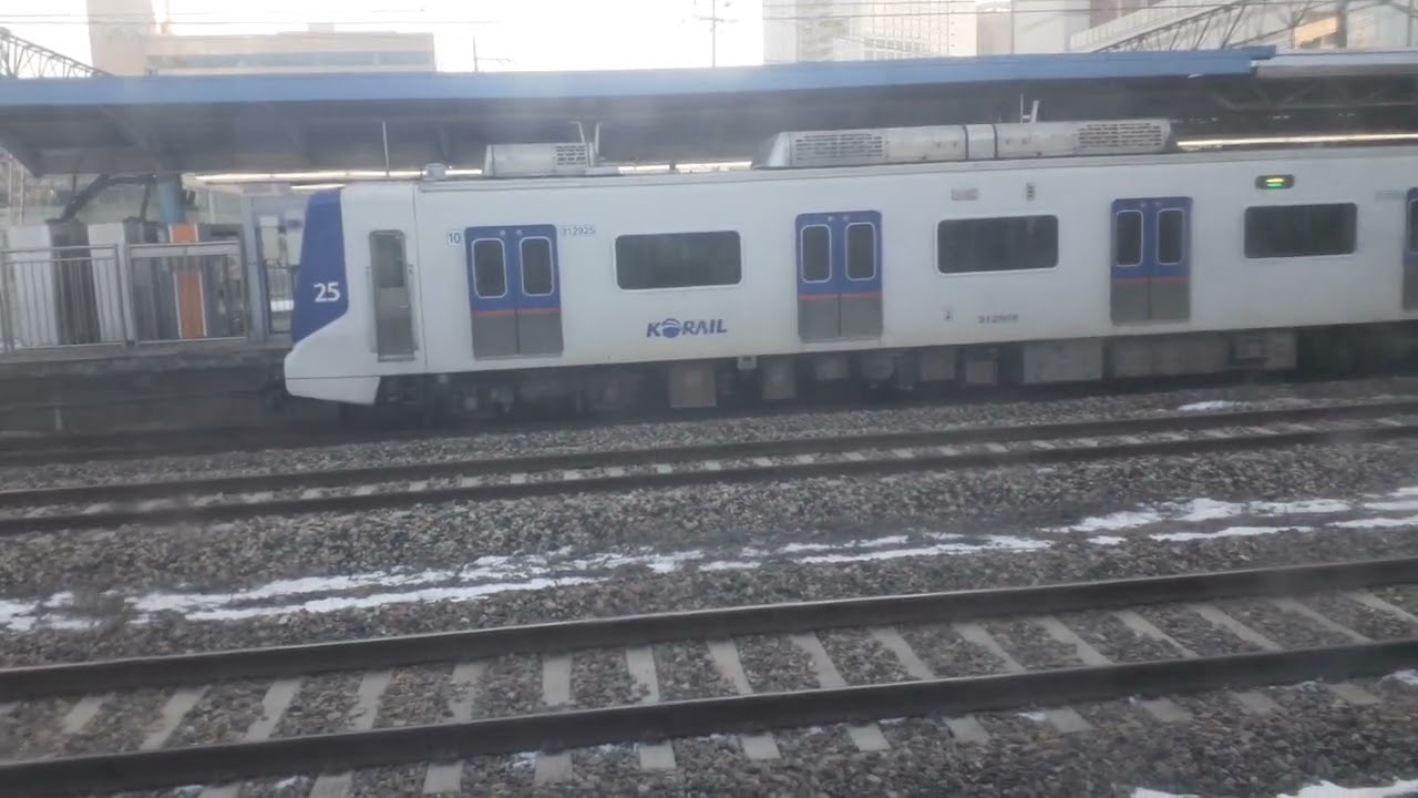 1호선 청량리발 천안급행 312x25편성 금정역 진입및 발차, 서울발 부산행 KTX 121열차 금정역 통과