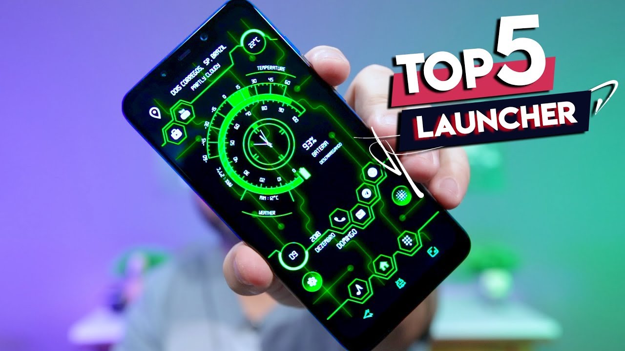 TOP 5 LAUNCHER  + 1 BÔNUS ICON PACK ANIMADO/ 5 MELHORES LAUNCHER PARA ANDROID
