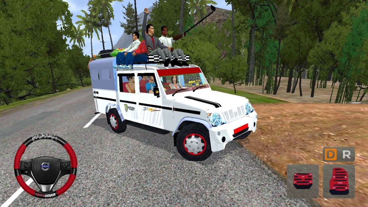 MAHINDRA BOLERO DOUBLE CAB OFFROAD DRIVE 😱 - BUS SIMULATOR INDONESIA ! BUSSID GAMEPLAY 