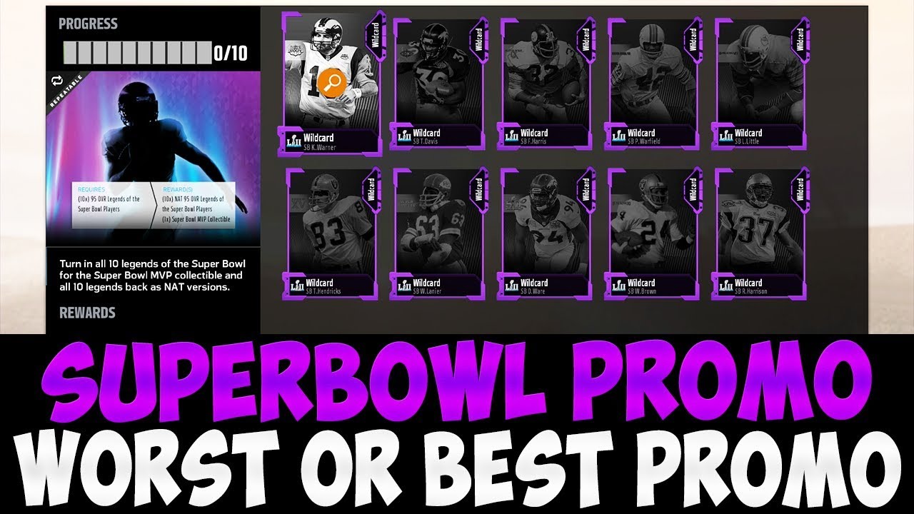 Complete Super Bowl Promo Overview | Best or Worst Promo In MUT 18? | 99 OVERALL MVP SET!