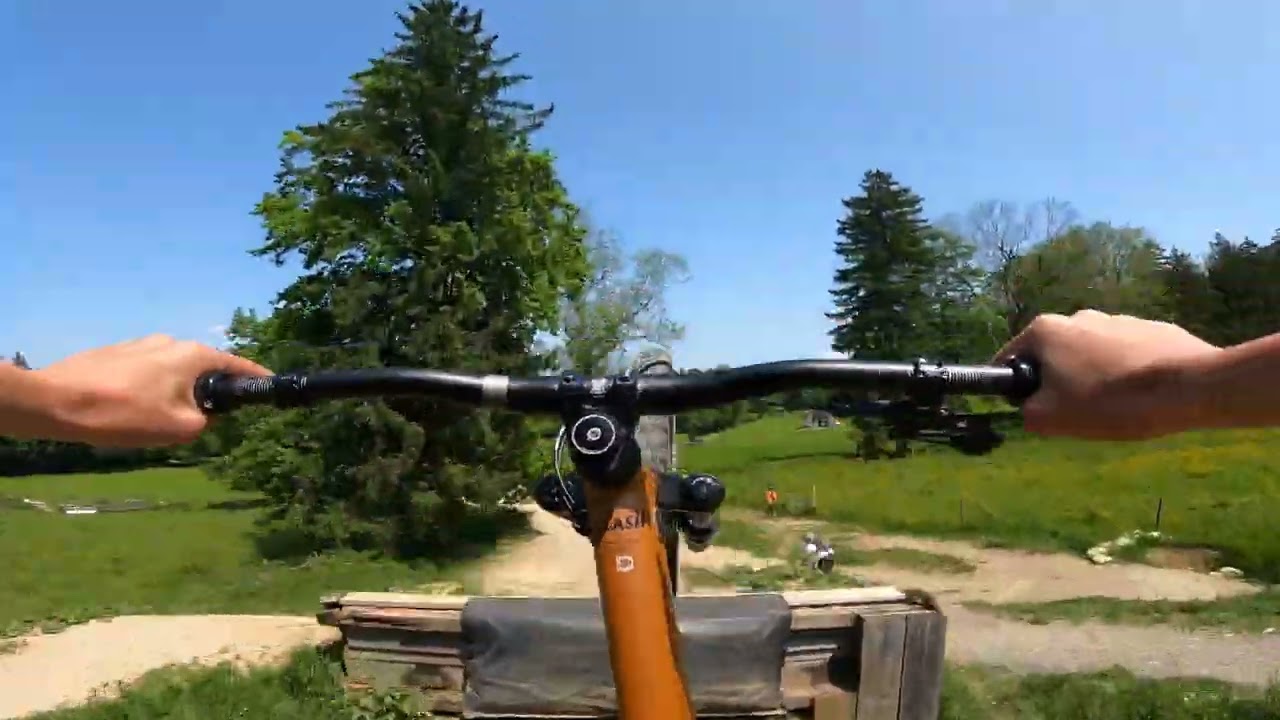 Bikepark Samerberg Partylaps mit dem neuen Bike + Crash!!