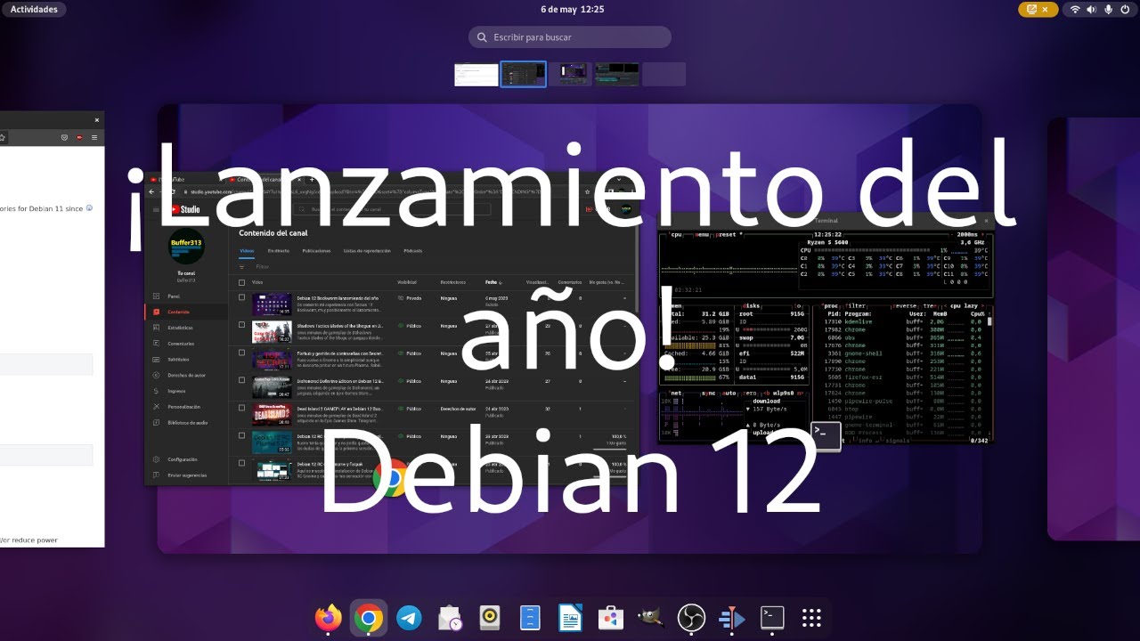 Debian 12 Bookworm lanzamiendo del año