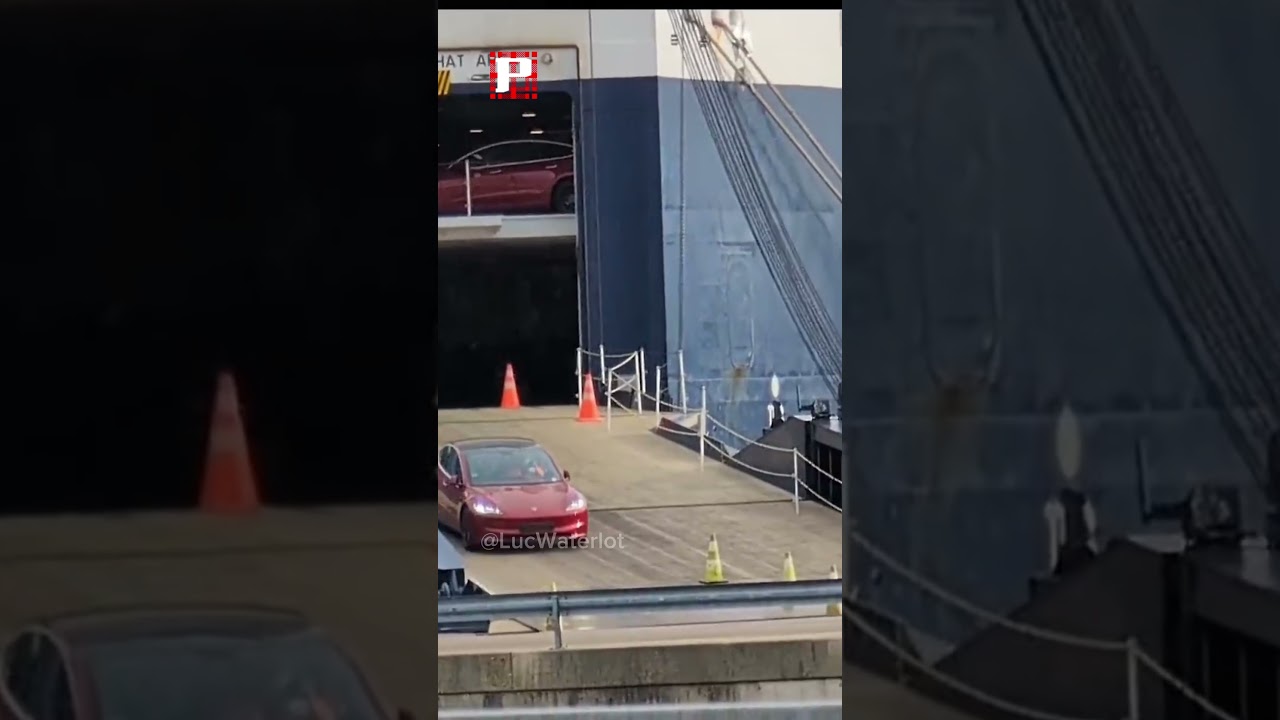 Thousands of New Tesla Model 3 Offloading in Belgium