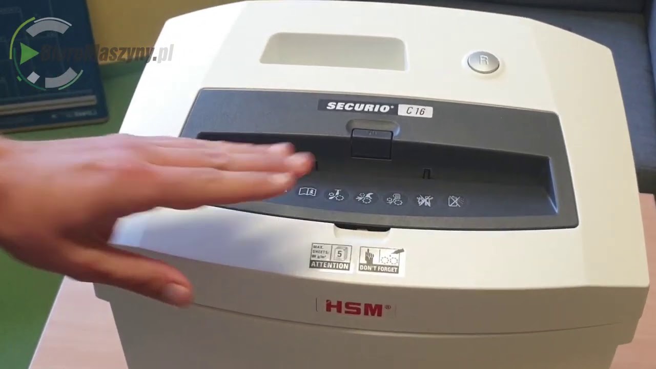 HSM Securio C16 prezentacja BiuroMaszyny.pl