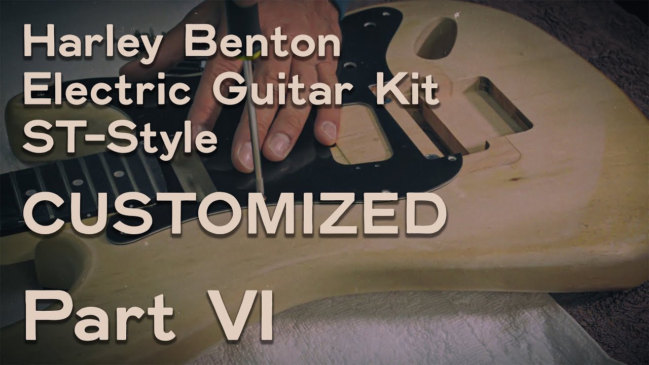Harley Benton Guitar Kit ST-Style CUSTOMIZED, Part 6 - Pickguard and Pickup Cavity Routing
