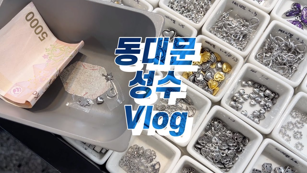 2만원으로 동대문 종합시장 악세사리 부자재 상가 쇼핑ㅣ친구 만나러 성수 나들이ㅣ직장인 브이로그